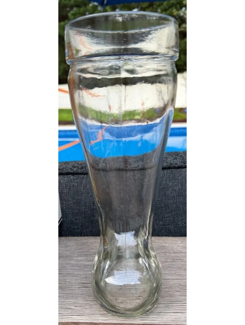 Room 2 Room XL Boot Glass Beer Stein 40+ Ounces Clear Glass Large Drinking Boot